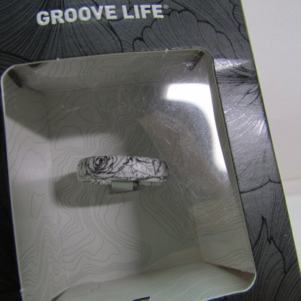 Groove Life Women's 9 Thin Aspire Breathable Silicone Ring - Winter Rose